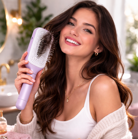 Samoczyszcząca szczotka do włosów